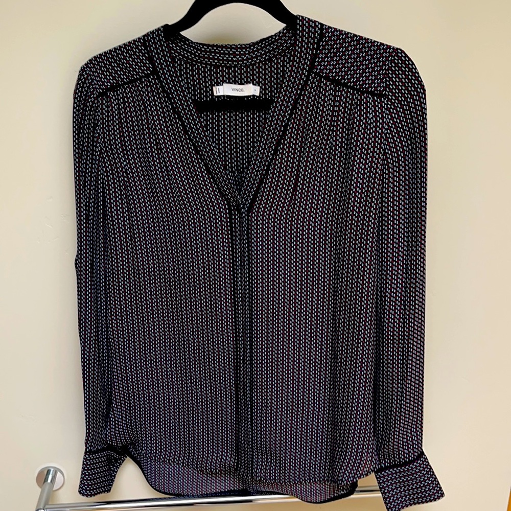100% silk Vince Button Down Blouse